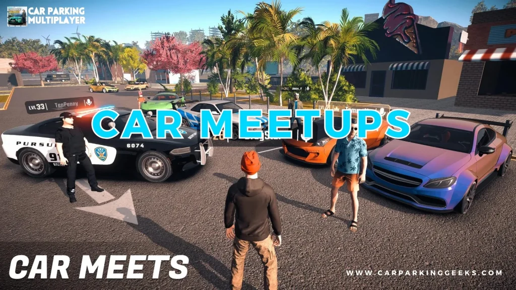 Car Meetups in Parking Master Multiplayer 2
